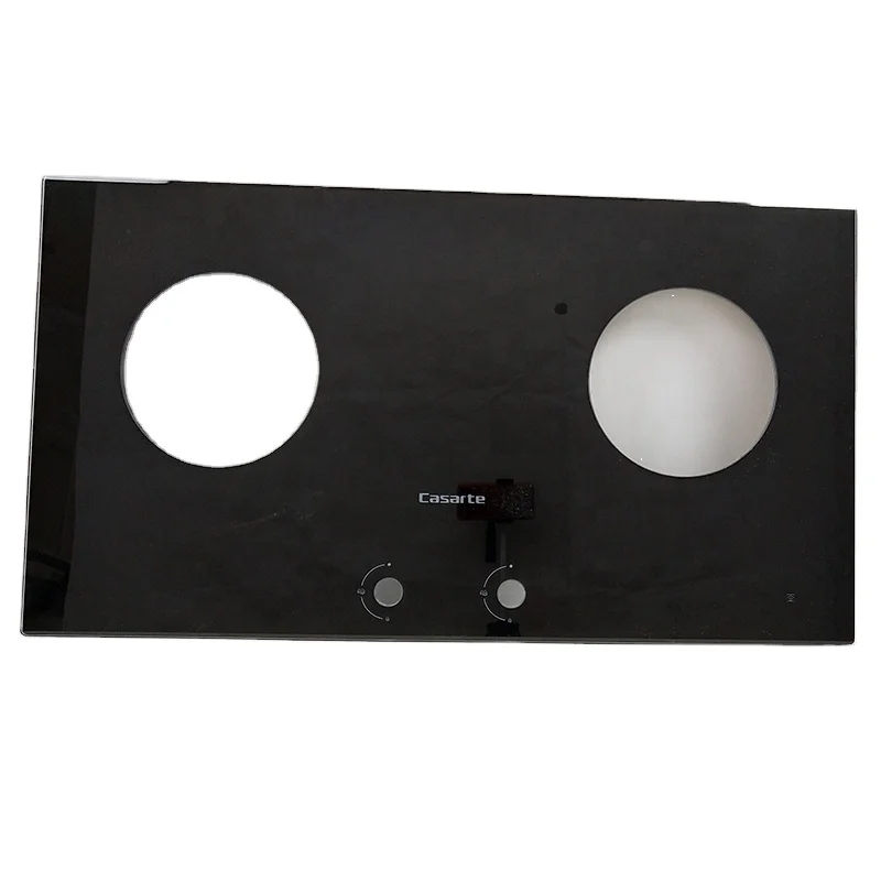 Hot sale customized gas stove burner glass covertops custom thickness top quality glass panel for gas stove