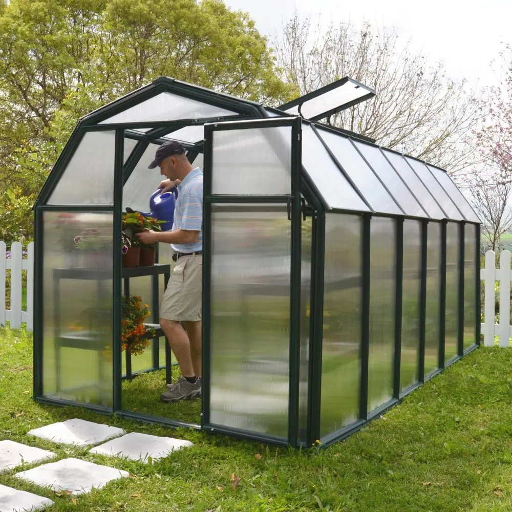 Waterproof and wind resistant Polycarbonate Garden Greenhouse , Sunshade with Aluminium green house