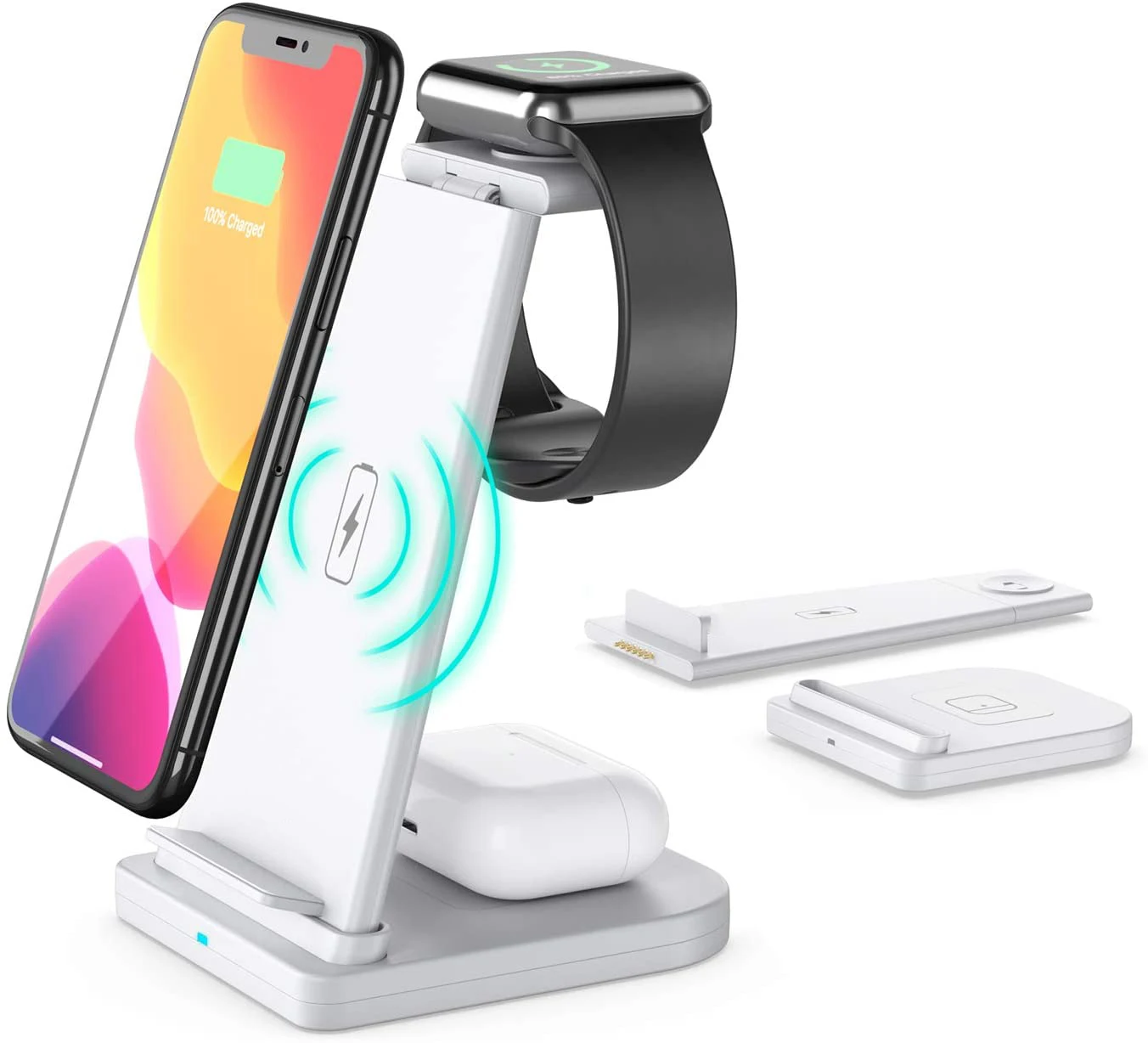  GECEN зарядное устройство для смартфона Быстрая Зарядка Док-станция многофункциональная беспроводная зарядная площадка