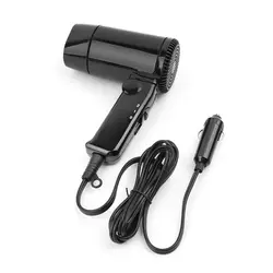 Professional Portable Hot & Cold Folding Blower Window Defroster 12V Car-styling Hair Dryer