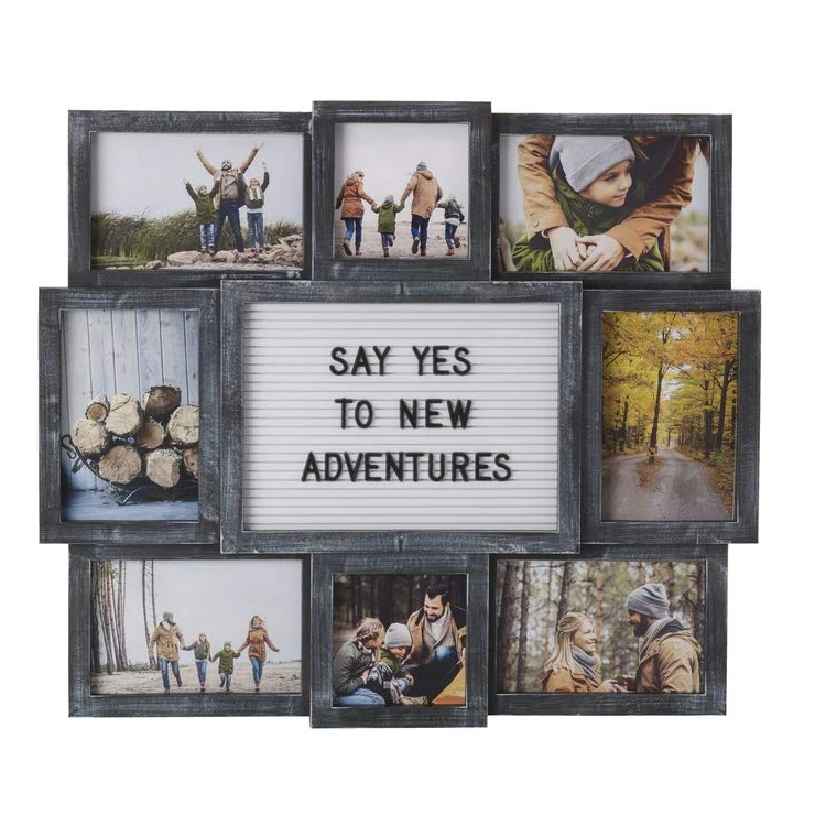 
Customizable Letter Board 8-Opening Collage photo frame 