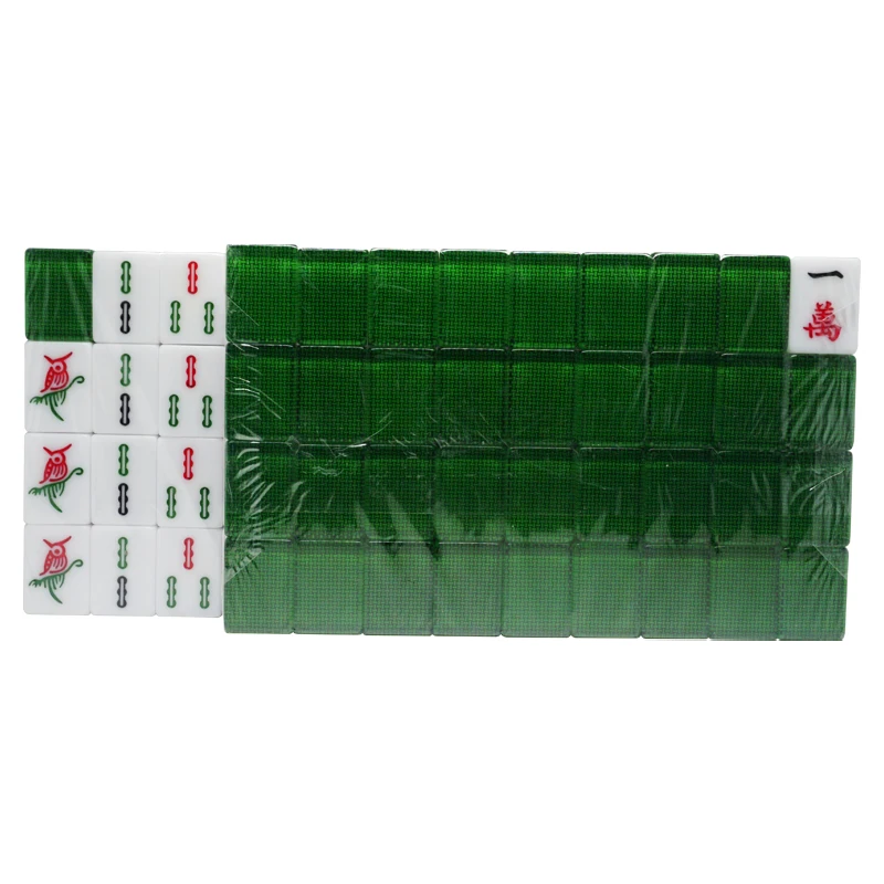 High-end acrylic automatic four-player 144 mahjong tiles HK, Taiwan, Japan, hand-rubbed, Southeast Asian home magnet mahjong