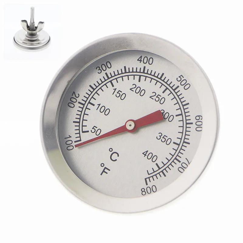 Kitchen BBQ Baking Tools Double Division Stainless Steel Wireless Dial Bimetal Oven Thermometer