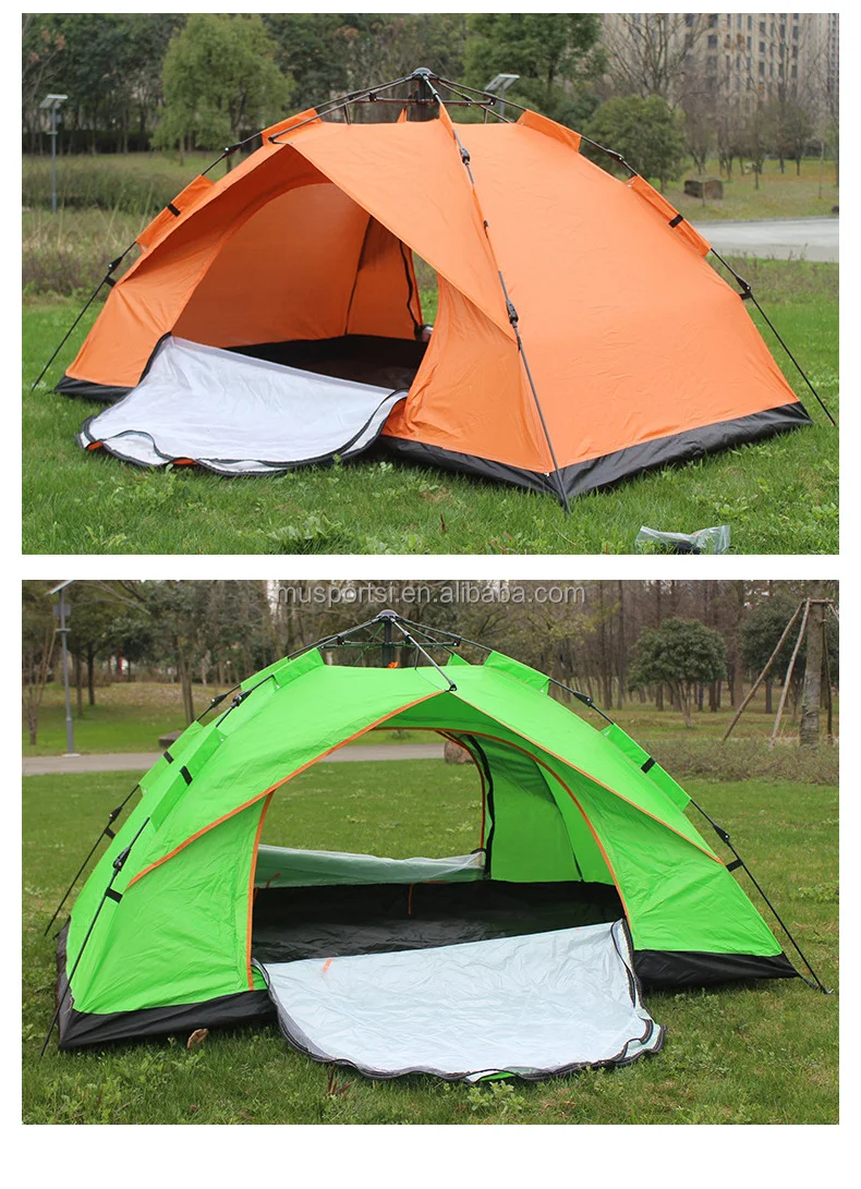 Camping Automatic 3 Man Person Instant Tent Pop Up Ultralight Dome Tent 4 Seasons Waterproof & Windproof Camping Tent