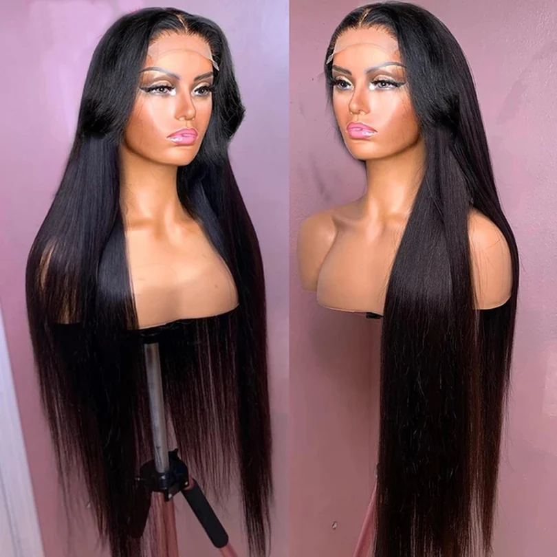 Bliss 4x4 Lace Closure Wigs 180% Density Silky Straight Human Hair Lace Front Wigs For Black Women