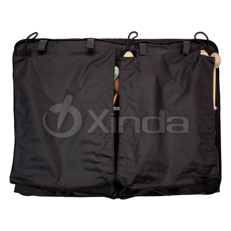 OEM Travel Percussion Accessories Organizer Open Flat Hanging Marimbas Mallet Storage Bag