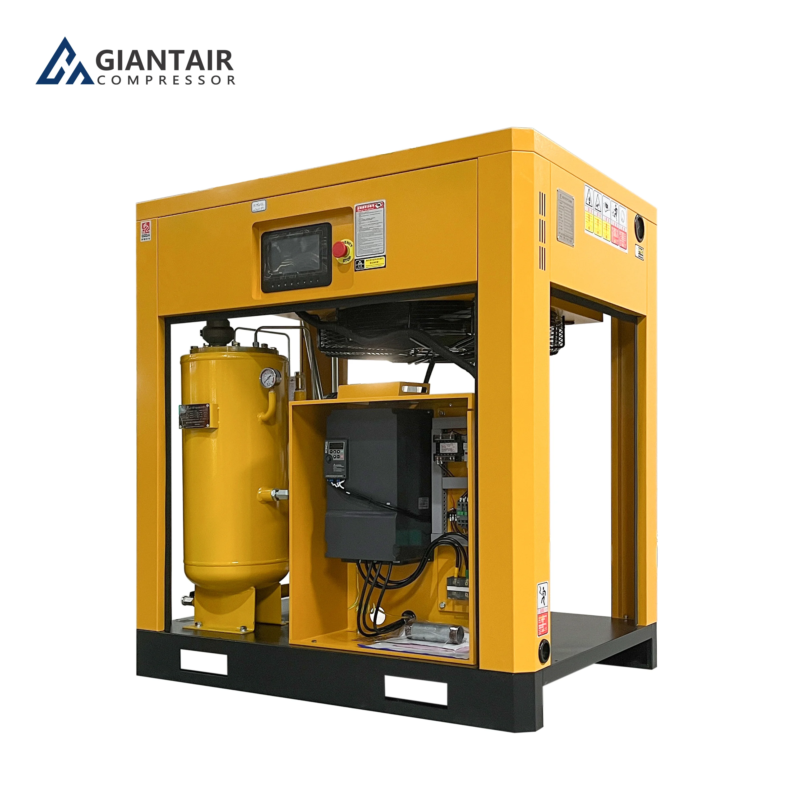 GIANTAIR 4kw 7.5kw 15kw 22kw 37kw 75kw superior silent aircompressor screw air compressor air-compressors