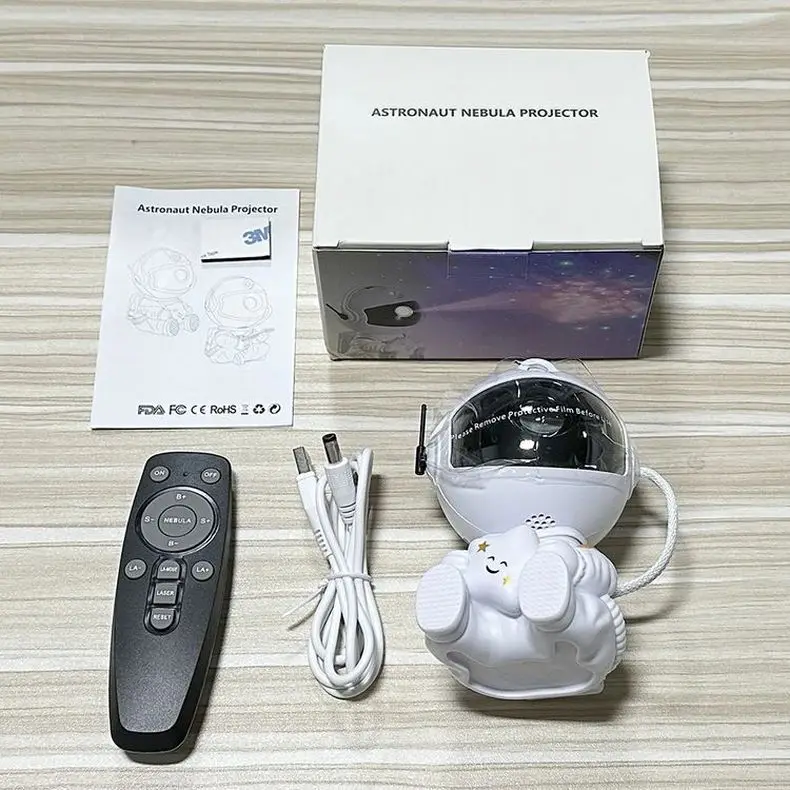 Factory Original Astronaut Projector Lamp Star Starry Sky Laser Nebula Night Light Projector Kids Spaceman Led Projection Light
