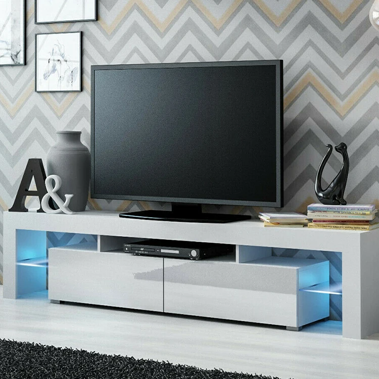 
Modern customized quality life walnut wood TV stand living room luxury LED TV stand 