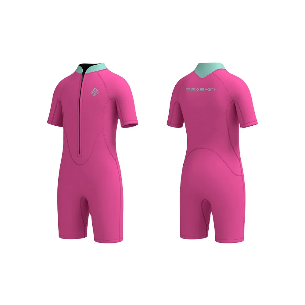 Seaskin Manufacturer Full Body Short Sleeve Pants 2.5mm Neoprene Boys Wetsuits Kids Watersports