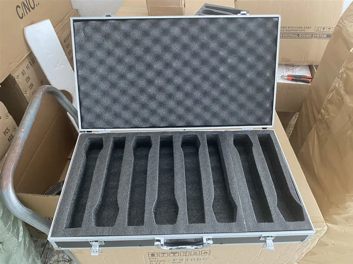 TKG black freight case microphone case for 8 pieces wired microphone freight case