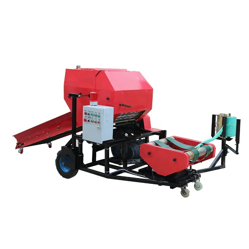 cheap Agricultural automatic rice straw bale bundle packaging machine mini Hay Balers for sale