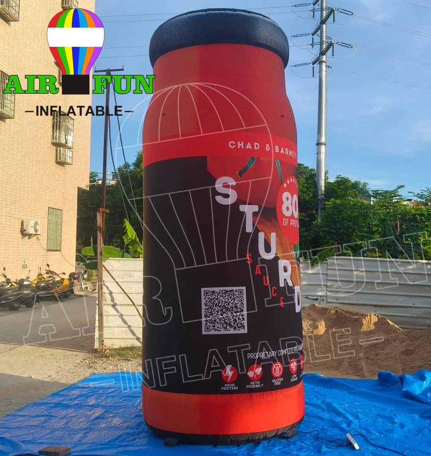 AIRFUN Advertising inflatable bottle balloon, giant inflatable water bottle replicas for sale