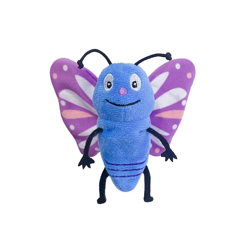 Unisex Kids Finger Puppet Set Comforter Working Mouth Toddler Animal Plush Toy Butterfly Caterpillar Bee Finger Puppet