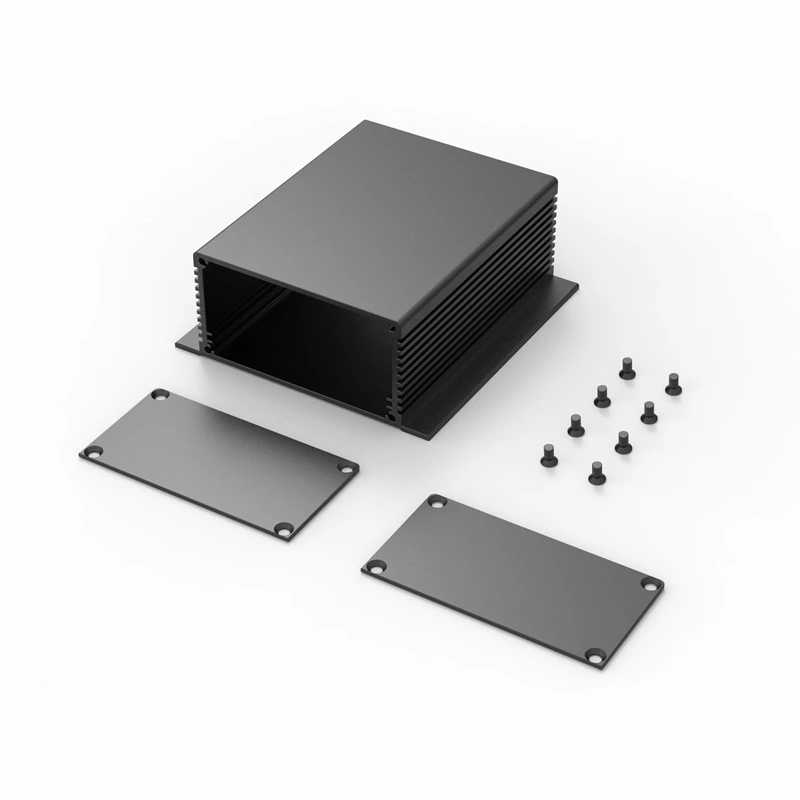 
97*40.5-130 handheld enclosure extruded aluminum heatsink with battery compartment 