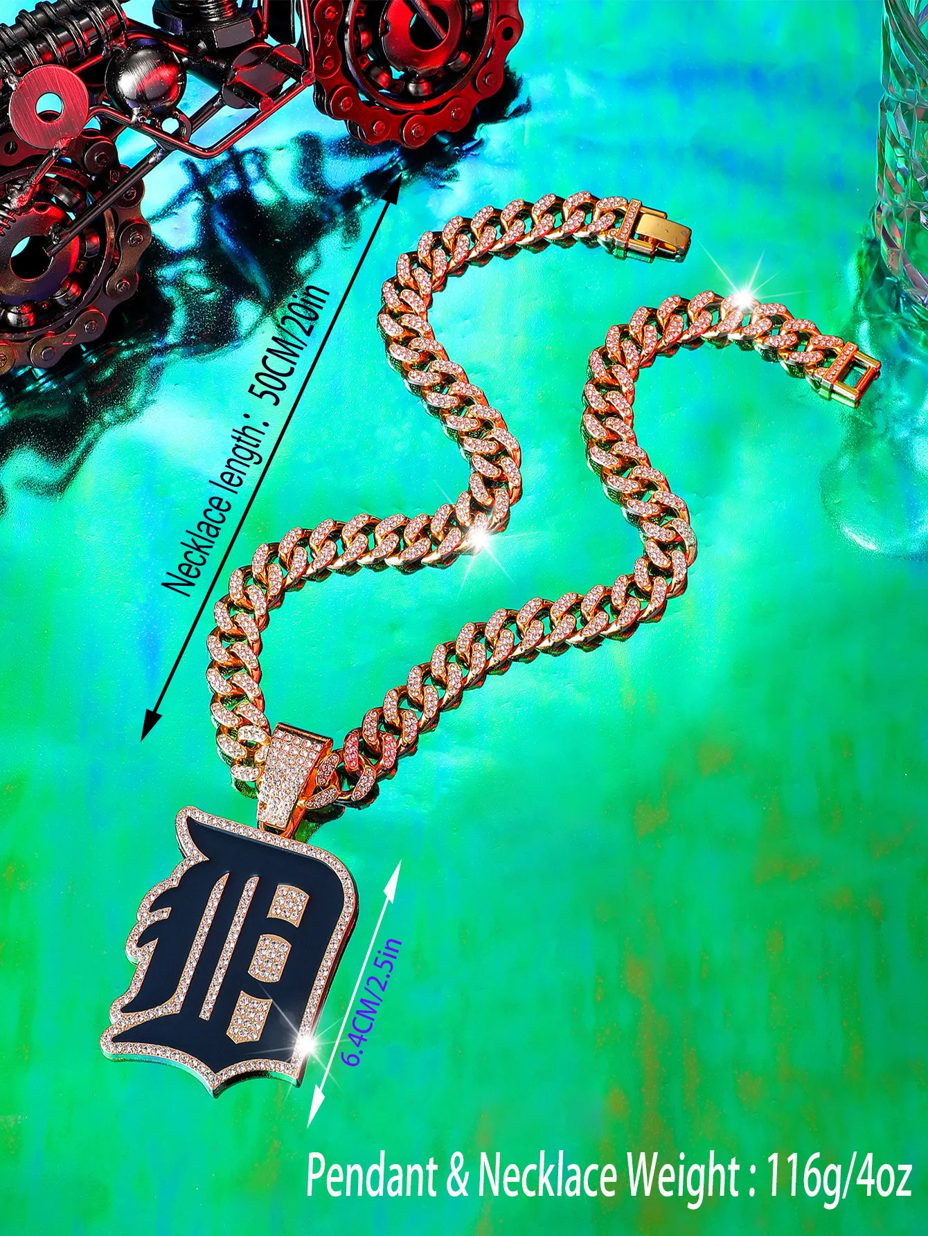 Customized Necklace Fashion Jewelry Necklaces Detroit Team Letter Pendants Gold Silver Necklaces for Women Men