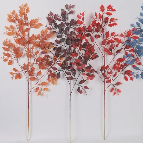 
Artificial Flower Single 5-fork small fan blade plastic flower 