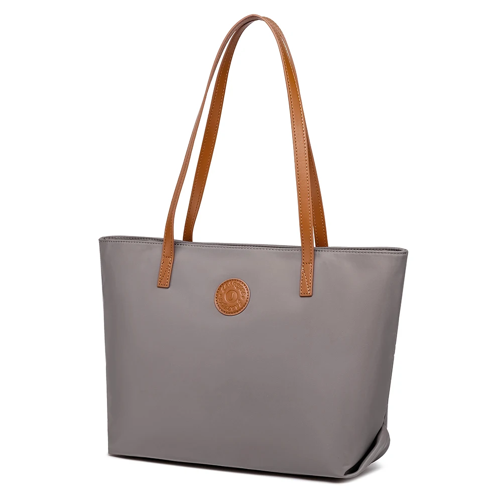 New trendy durable stylish large capacity waterproof  lady Tote Bag women handbags with Leather Handles
