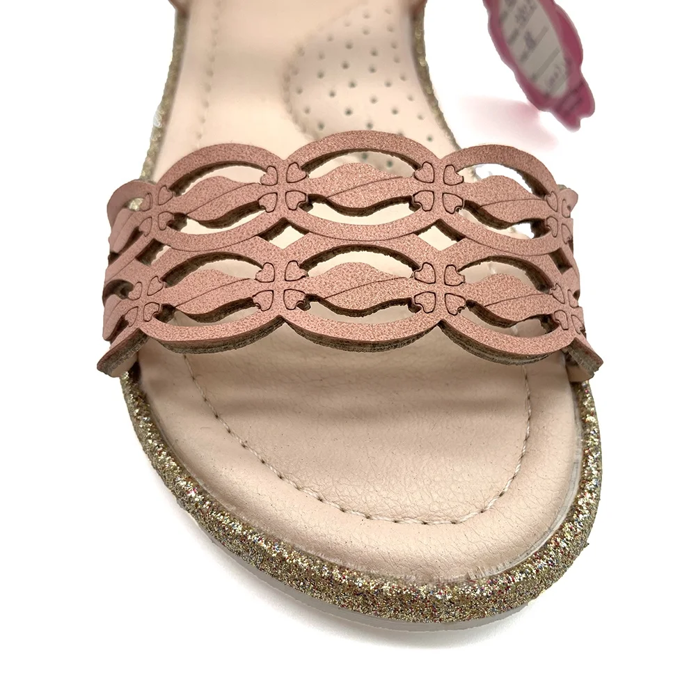 America Children Shoes 2019 Hot New Design Kids Sandals Girls Hard Sole  pu Genuine Leather Kids Sandals