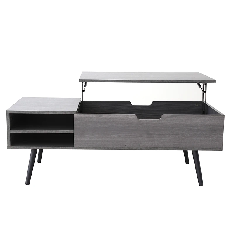 Cheap wholesale wood coffee table for living room leisure gas lifting height adjustable coffee table wood
