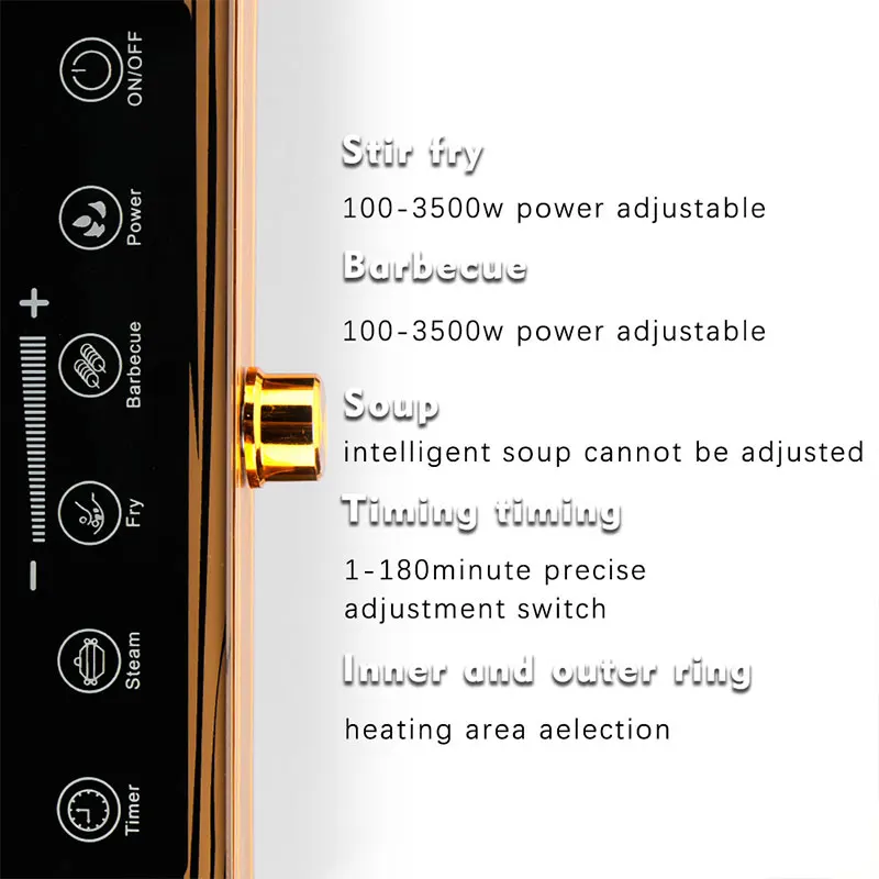 Su Тай 3500W ST-7866 Смарт инфракрасная Водонепроницаемая двойная керамическая плита для тушеного мяса с электрические индукционные плиты