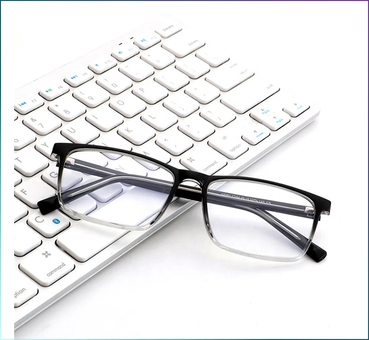 Shenzhen Factory Wholesale Filter Anti Radiation Lens Blue Light Blocking Tr90 Logo Costom glasses for men