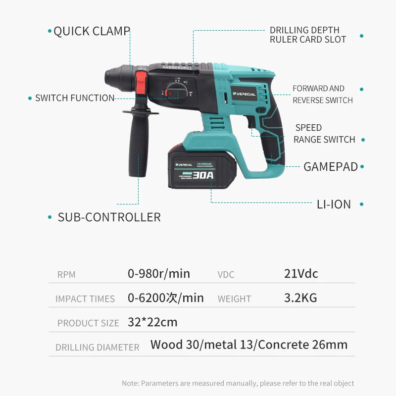 21V power hammer drills factory cheap rechargeable cordless hammer drill  for bosch drill hammer