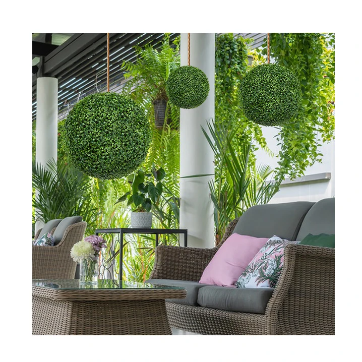 Q39B товары для сада декоративный искусственный зеленый лист травяной шар свадебного