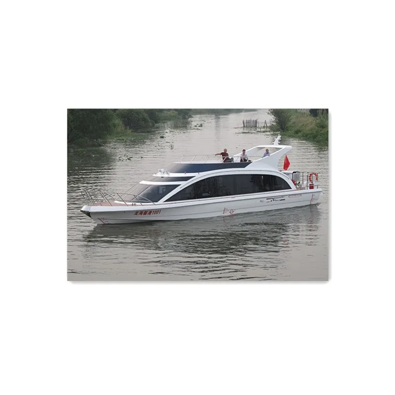 China 17m Fiberglass Dinner Cruise Restaurant 28 Passenger Boat for sale