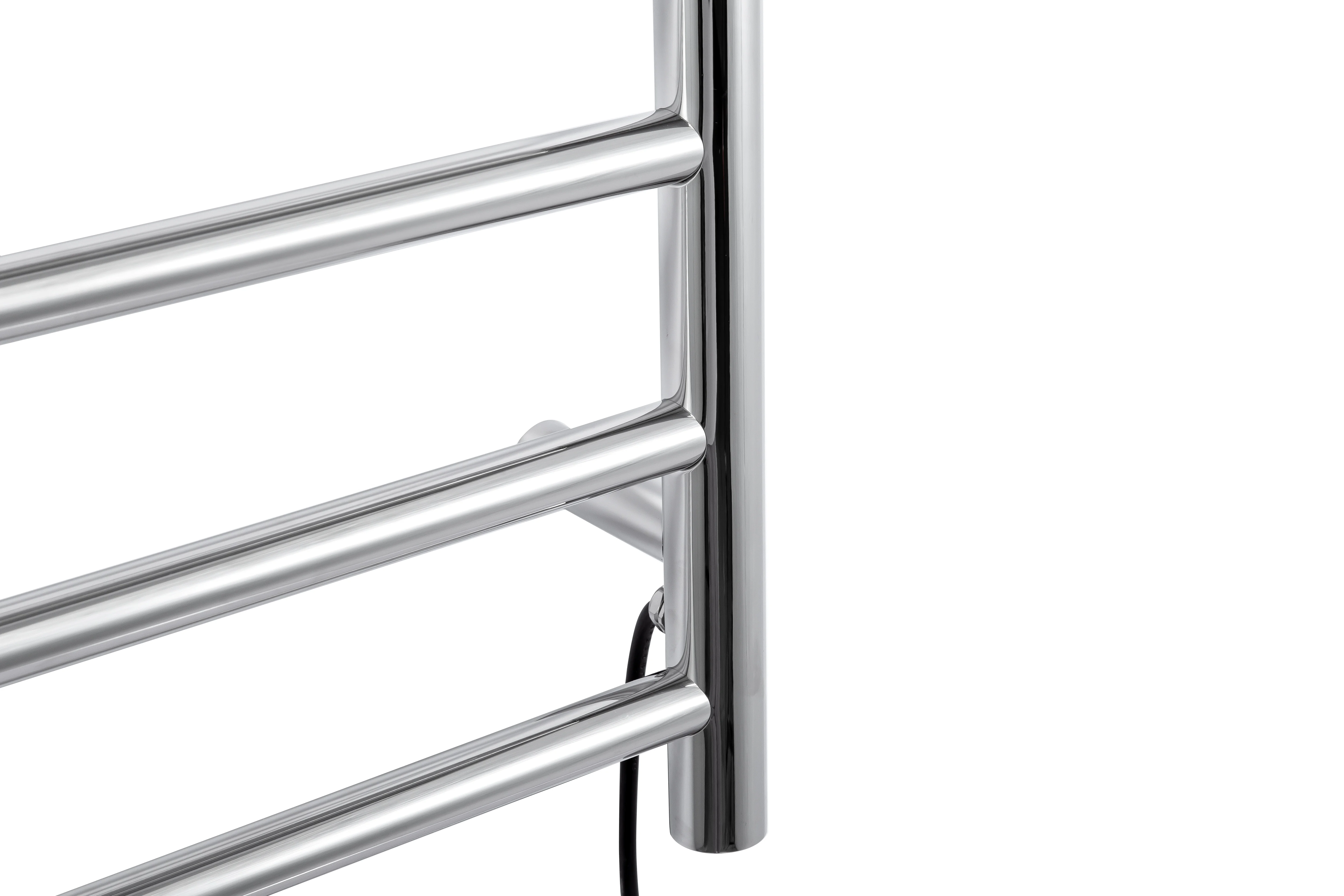 Chrome Plugin Hardwired Heated Towel Rack for Bathroom Wall Mounted Stainless steel