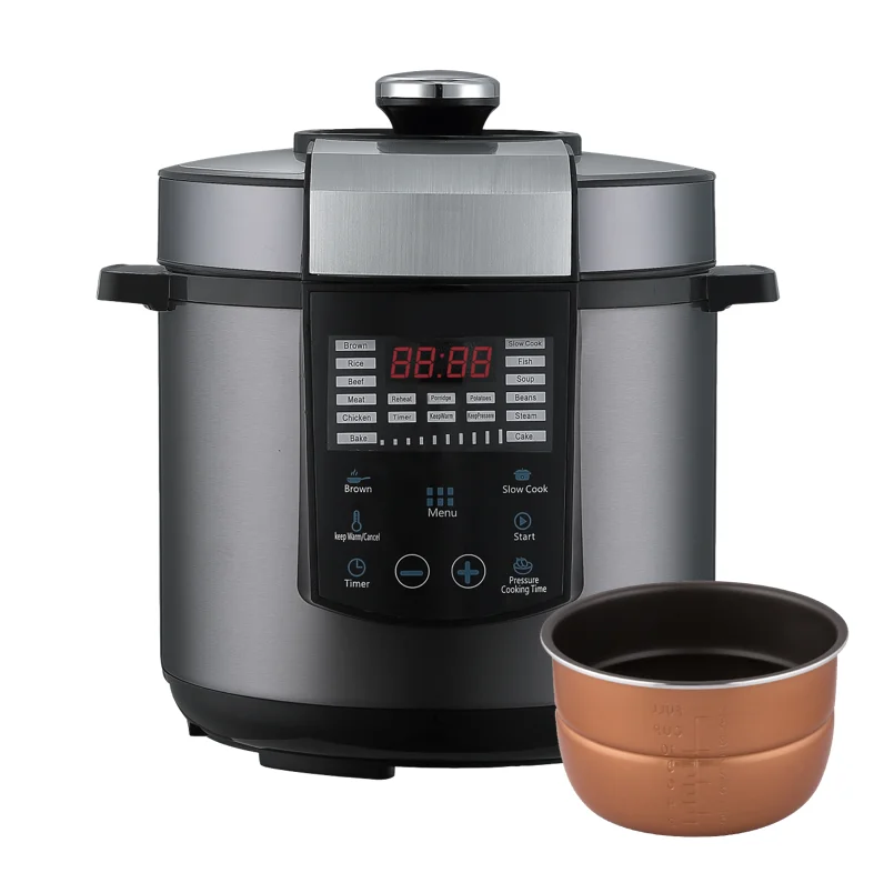 5 Quart Multi Function Electric Pressure Cooker Rice Cooker with Stainless Steel Housing & Non-stick Inner Pot