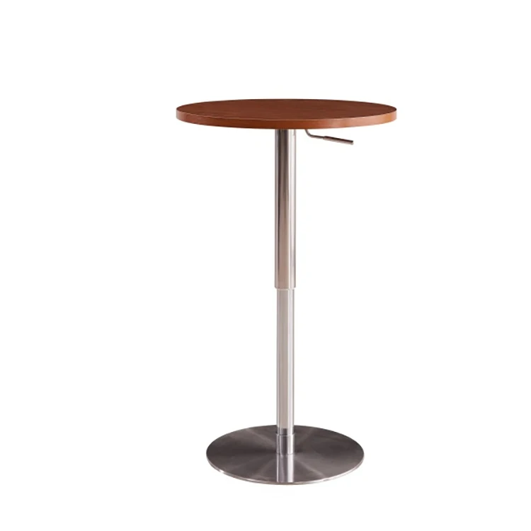 Adjustable High Tables,Wood Bar Table, Swivel Coffee Table BNCT038