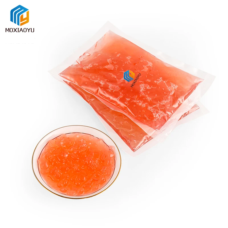 Hot Selling Multi Fruit Flavors Available Milk Tea Ingredients Popping Boba Instant Konjac Jelly Balls