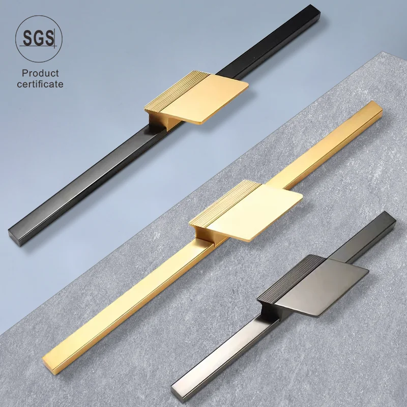 Популярный дизайн современный шкаф для дома спальни Цинковый роскошный дверные ящики кухонные ручки мебели