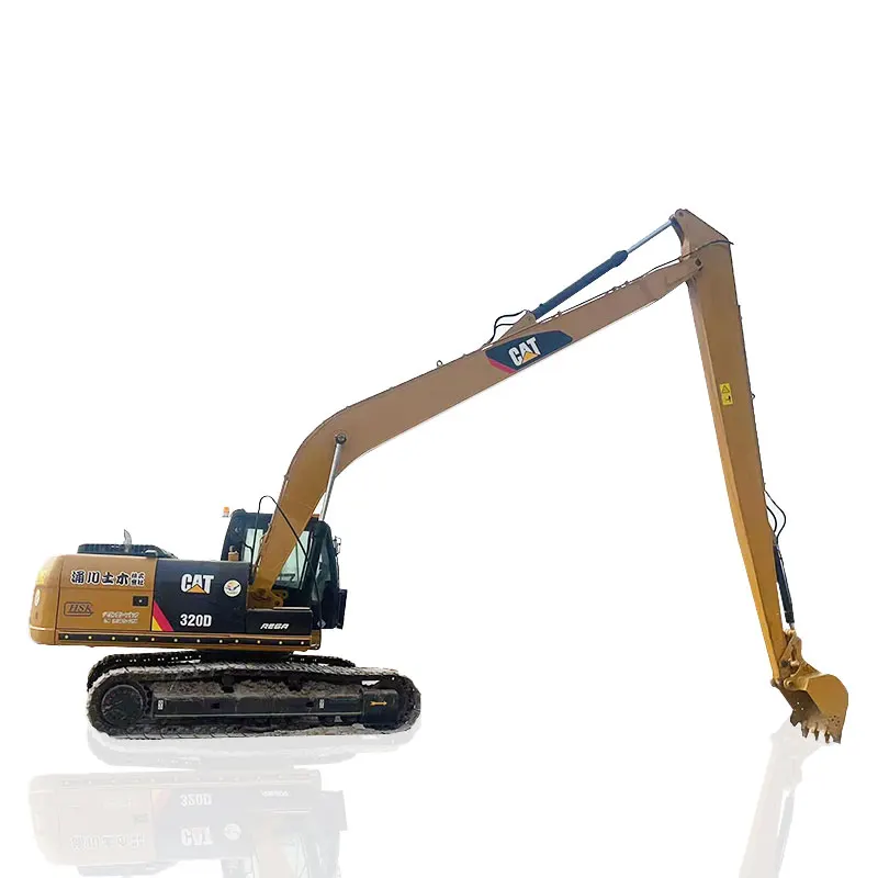 Гусеничный Экскаватор cat 320 с длинной стрелой