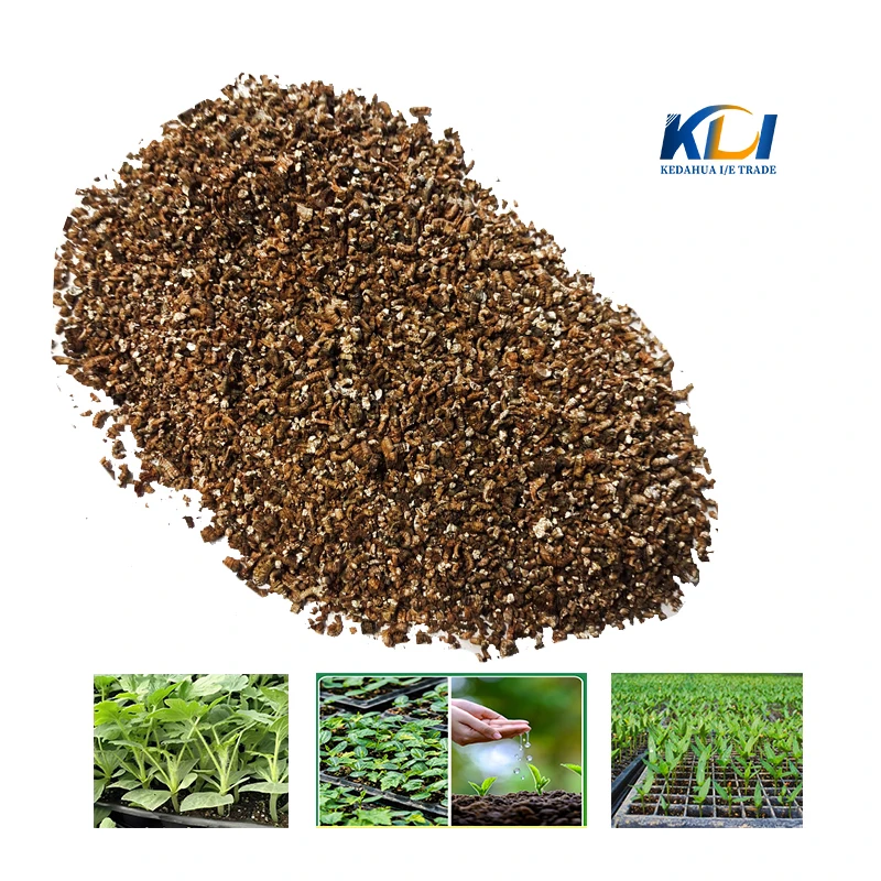 Gold expanded factory wholesale price gold vermiculite garden horticultural plants growing cheap price