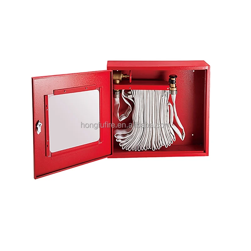 White Color Fire Cabinet with 19mm Automatic Fire Hose Reel Fire Resistant Cabinet