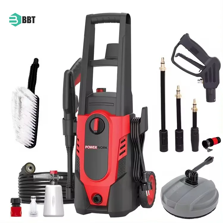 Portable Automatic 250 Bar High Pressure Car Washer Wash Machine Cleaner Electric High Pressure Surface Cleaner