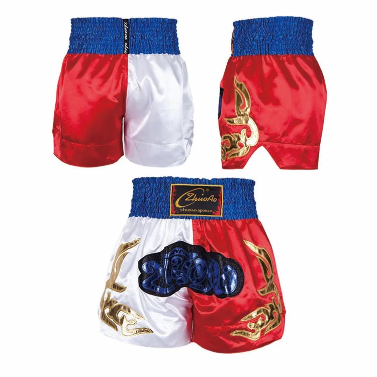 Pantalon Boxeo синий производитель короткие ММА Муай Тай шорты на заказ мужские тайского бокса Таиланд