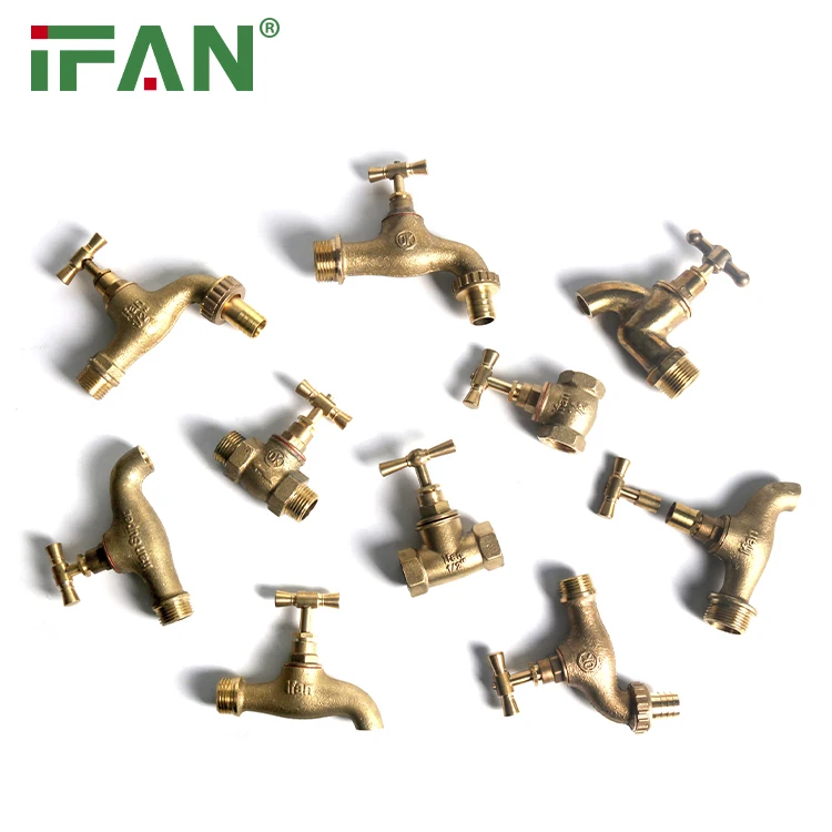 IFAN Wholesale 1/2 3/4 Inch Plumbing Garden Taps Butterfly Handle Lockable Water Faucets Bibcock