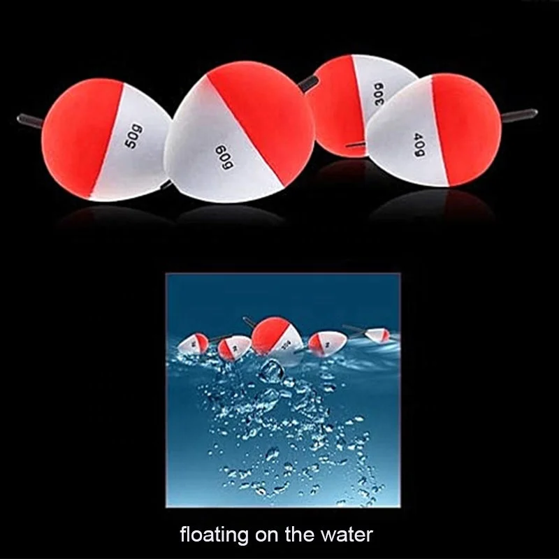 Hard Foam Fishing Bobbers with Stick Red White Fishing Float set for Crappie Panfish Walleyes Bass Trout