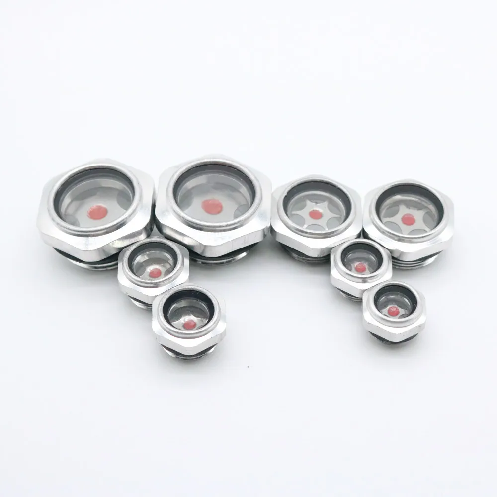 1inch G threads Visual grease pointer Sight Glass Water Flow Indicator