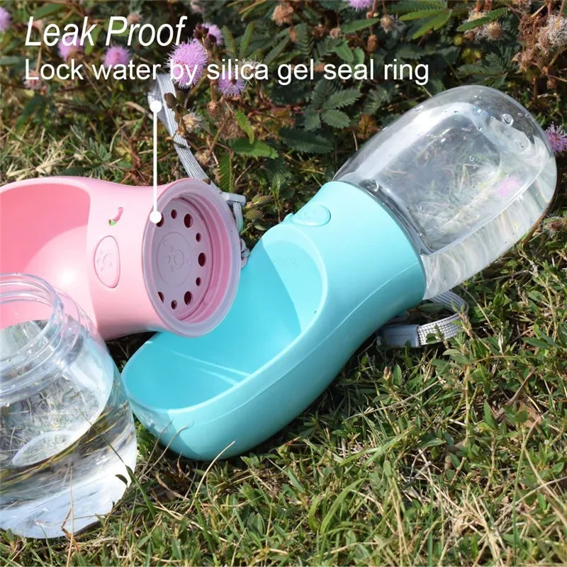 pet products dropship 2021 new portable travel cat and dog water bowl bottle