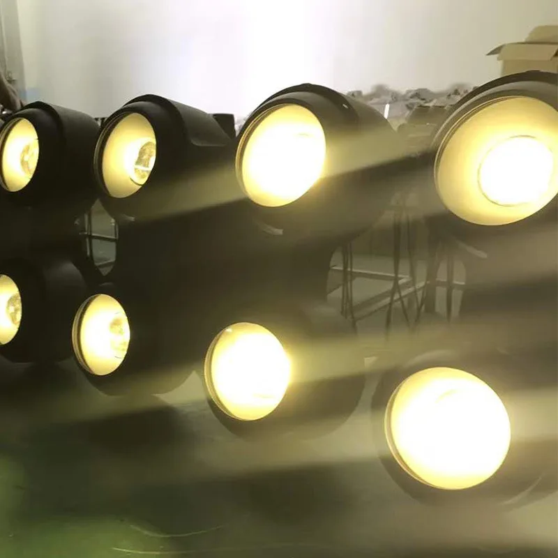 Led outdoor waterproof 4*100w dual color temperature cob light for stage wedding audience Blinders effect light