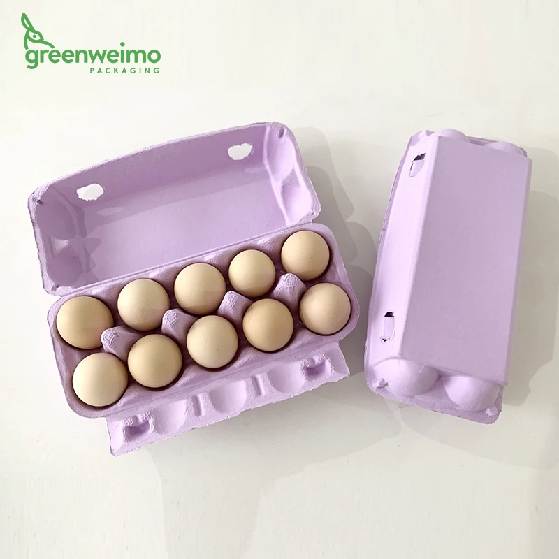 Color custom paper easter 10 eggs transport box
