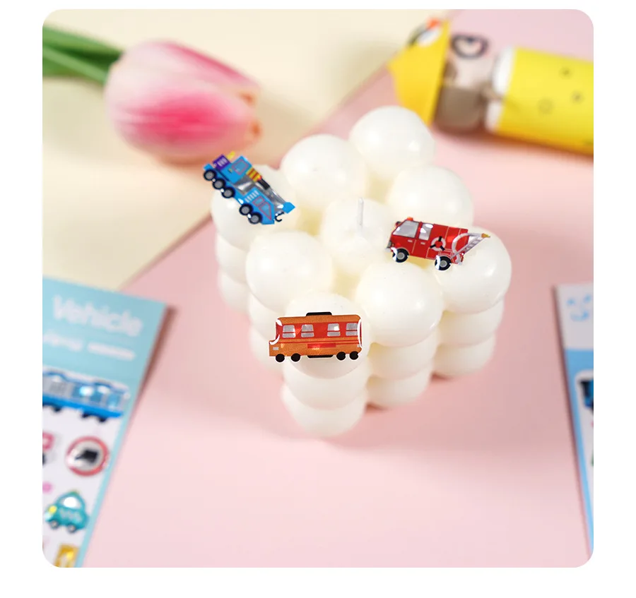 Epoxy resin stickers Vehicle tools Auto car 3D resin epoxy sticker Car fire truck taxi vehicle tools sticker