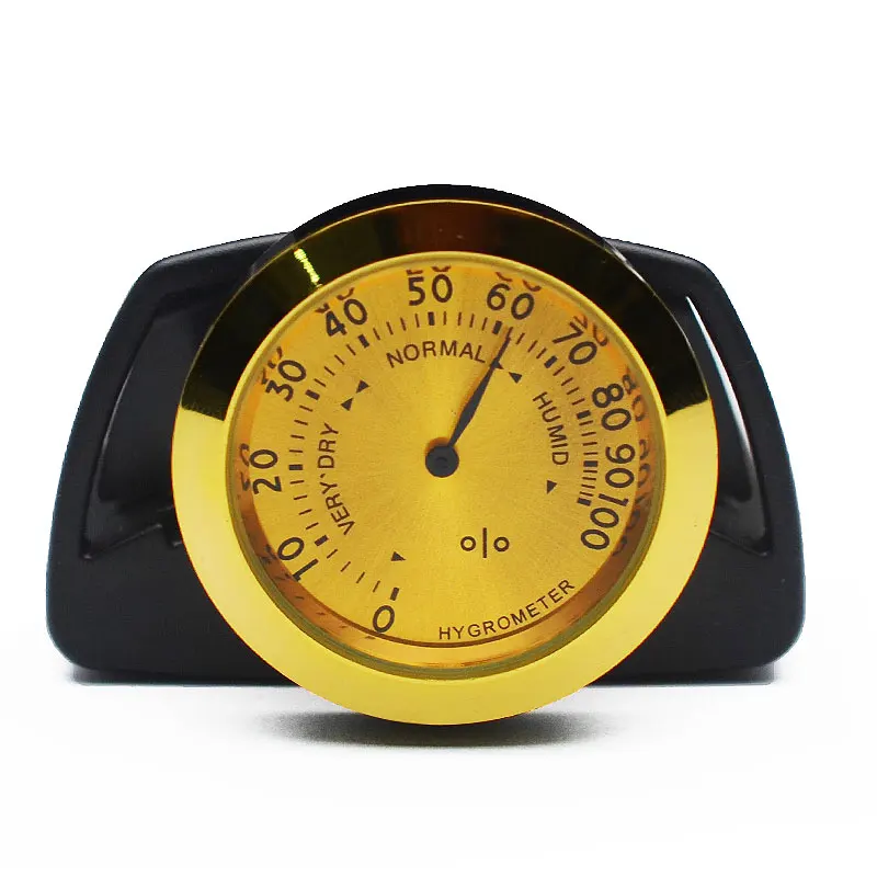 Round Thermometer Hygrometer Humidity Temperature Meter for Violin Guitar Case Instrument Care Monitoring Meter Tool
