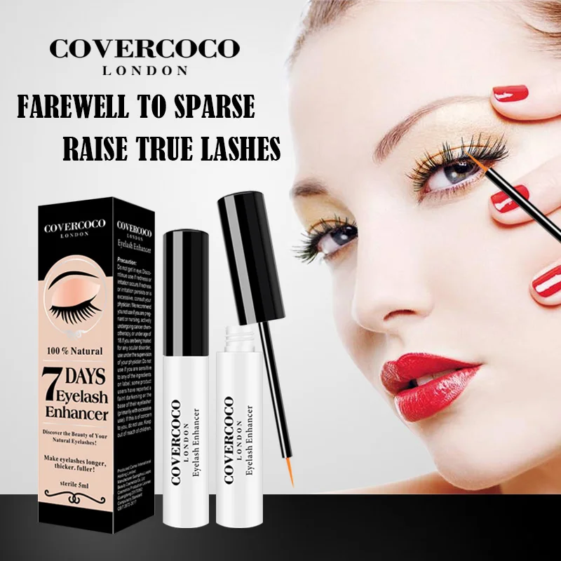 
COCOCOVER 100% Natural Beautiful Longer Thicker Waterproof 7 Days Serum Eyelash Growth Enhancer Serum 