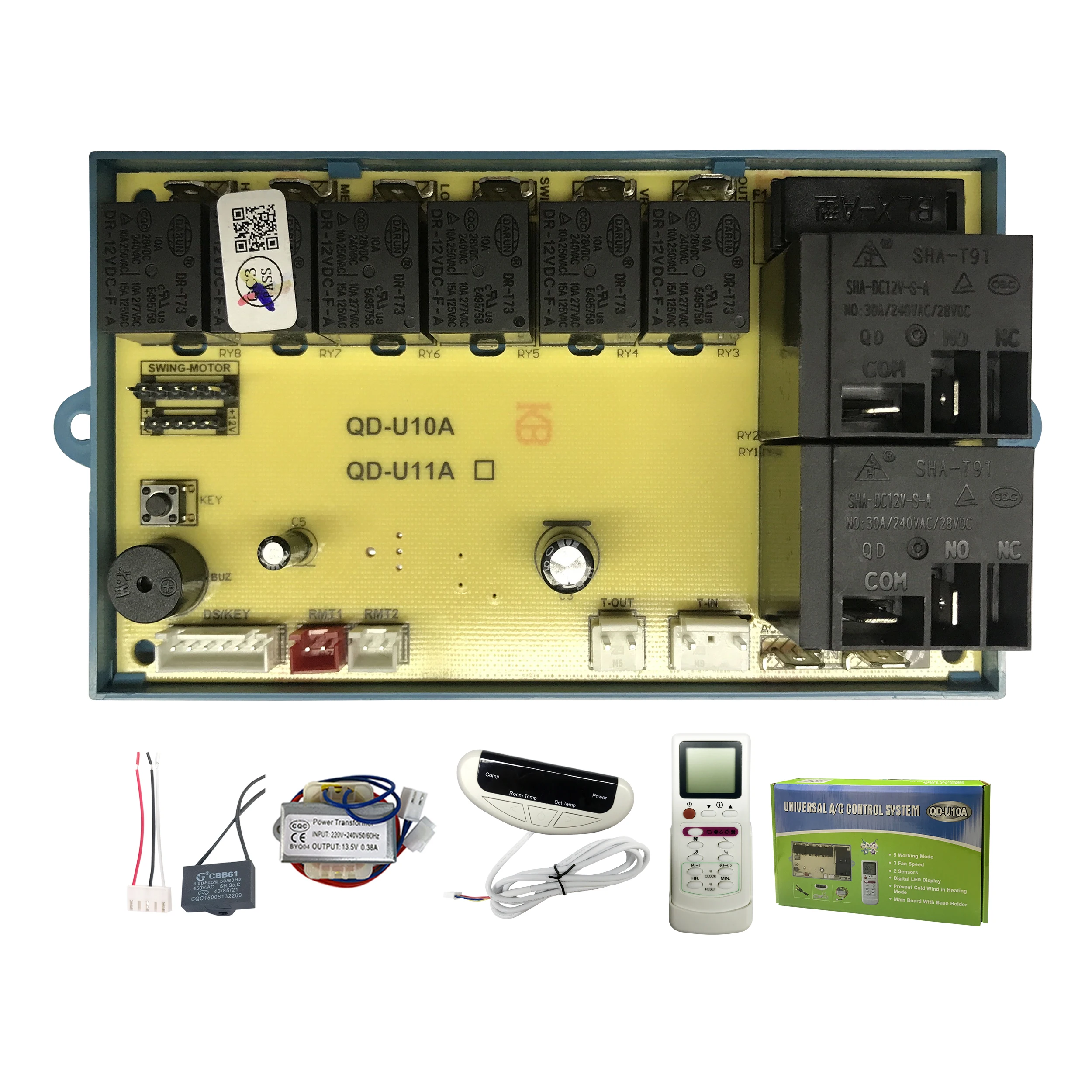 QUNDA QD U10A Cabinet Type Air Conditioner Control System Universal PCB Air Conditioning PCB AC Card Electronic Plate Service