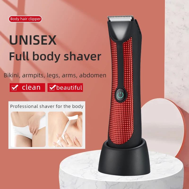 New Waterproof USB Interface Rechargeable Hair Trimmer High Speed Electric Body Hair Clipper